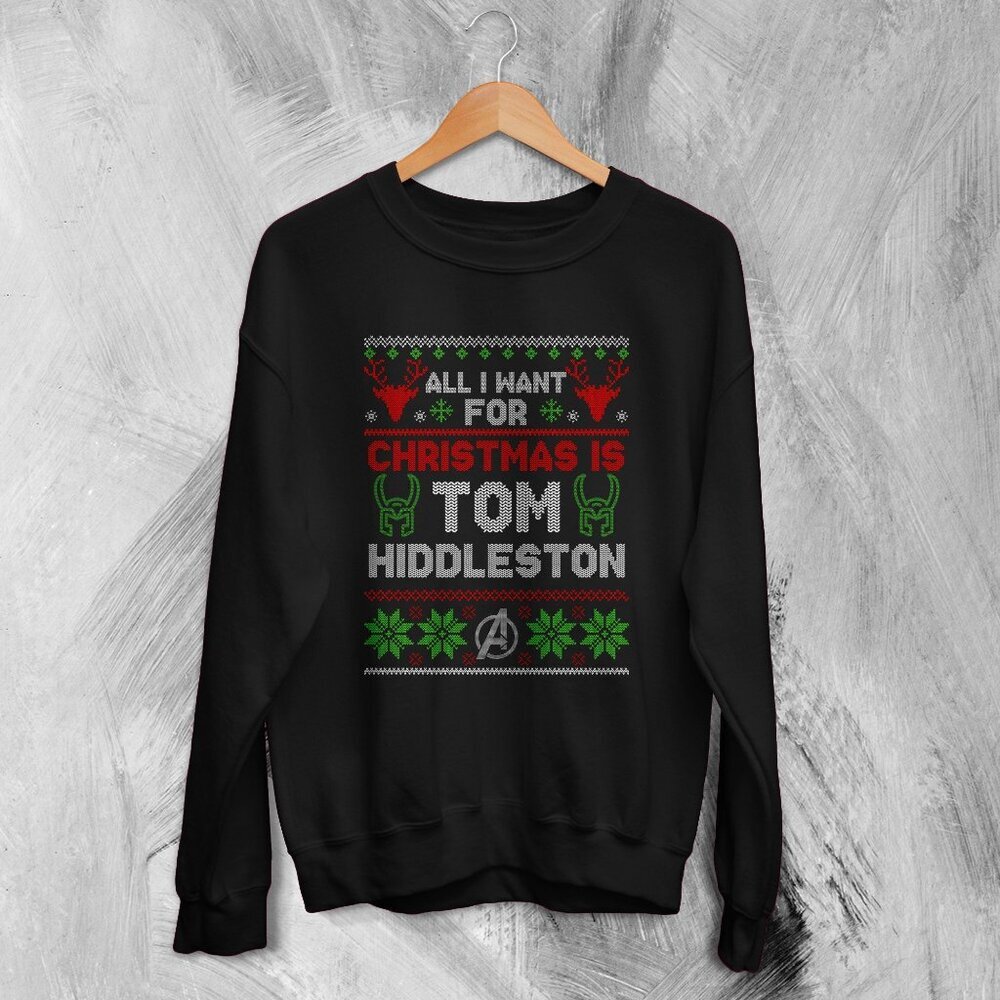The Avengers Ugly Christmas Sweatshirt Tom Hiddleston Sweater Gift For Christ 17